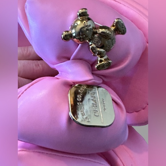 Teddy Bear Charm Pink Bow Platform Flip Flops Beachwear Women’s Size 38. - Picture 9 of 9